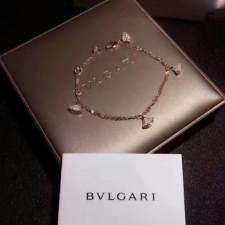 Bvlgari กระโปรง สร้อยข้อมือ ประดับมุก ทอง 18K ทรงพัด สีขาว สีโรสโกลด์ เข้ากับทุกการแต่งกาย สําหรับผู้หญิง