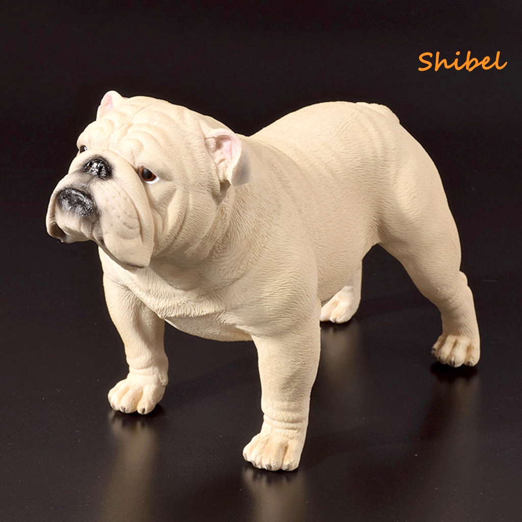 hot-bulldog-hand-vivid-รายละเอียด-pvc-ลูกสุนัขยืนรูปปั้นหุ่นสำหรับบ้าน