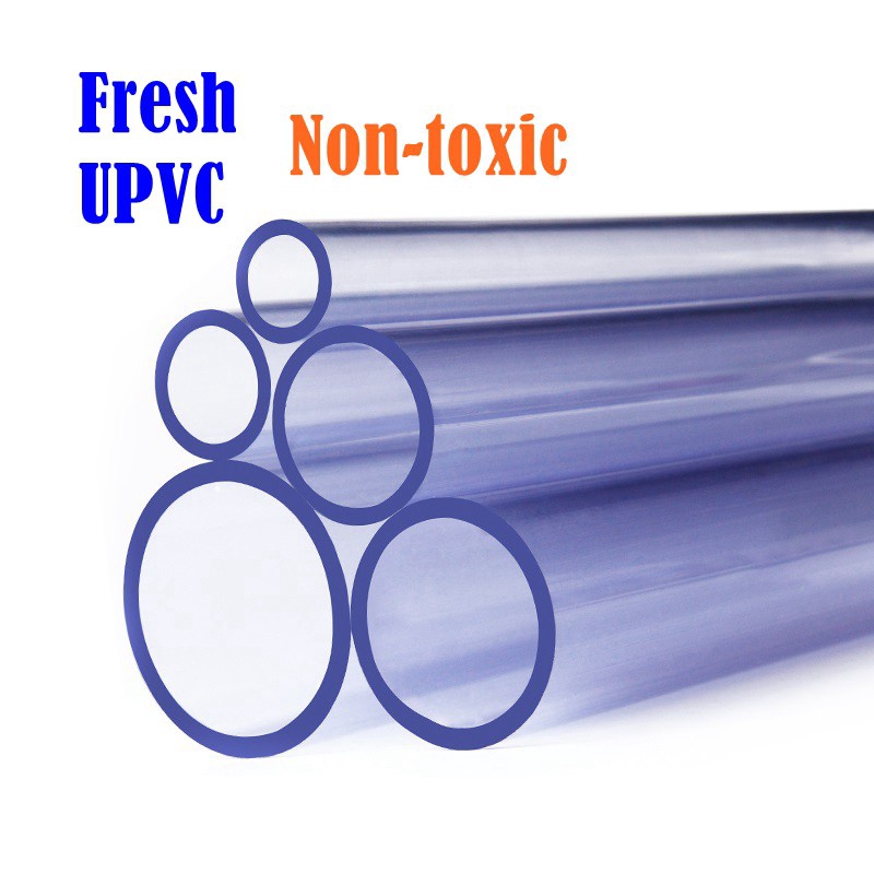 2pcs 75mm to 110mm Transparent PVC Pipe Aquarium Clear Pipe Inner