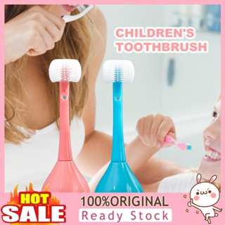 [B_398] Three-sided Toothbrush Lovely Waterproof Adorable Creative Cartoon Care Tool Novelty Cute Tumbler Children Toothbrush for Bathroom