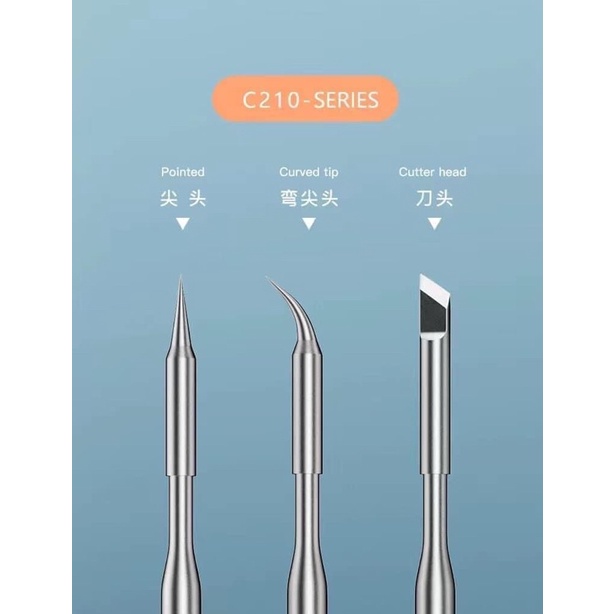 ปลายหัวแร้งc210ใช้ได้รุ่นc210-t210-t26d-jbcร้อนเร็วใช้ดี