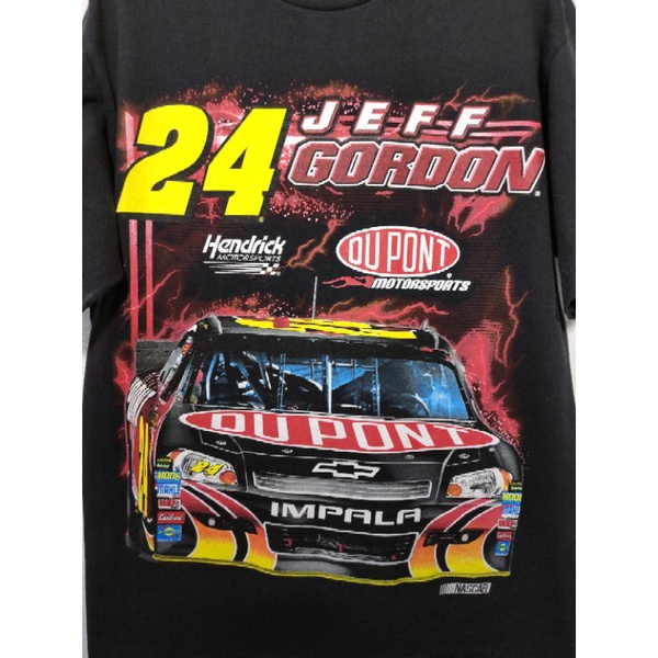 เสื้อยืด-มือสอง-ลายรถ-nascar-สกรีนหน้า-หลัง-อก-40-ยาว-28