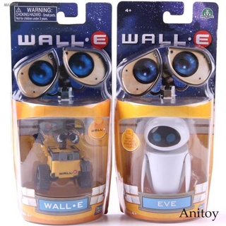 หุ่นยนต์ Wall E Wall E &amp; EVE PVC Action Figure Collection ของเล่นตุ๊กตา 6 ซม