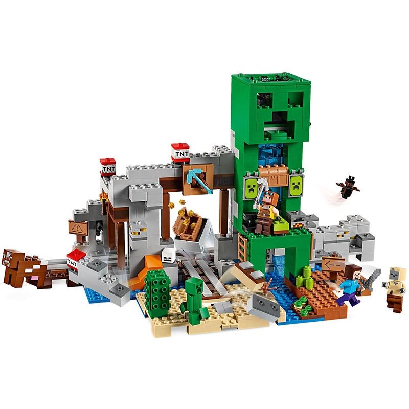 ใช้งานร่วมกับ-lego-my-world-series-21155-creeper-mine-treasure-hunt-เด็กประกอบบล็อกของเล่น-11363