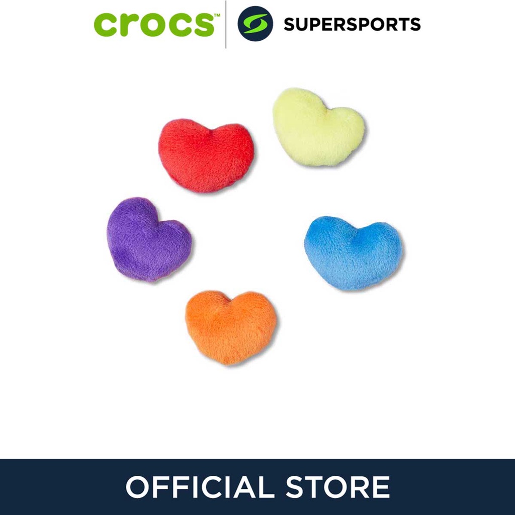 crocs-jibbitz-fuzzy-heart-5-pack-ตัวติดรองเท้า