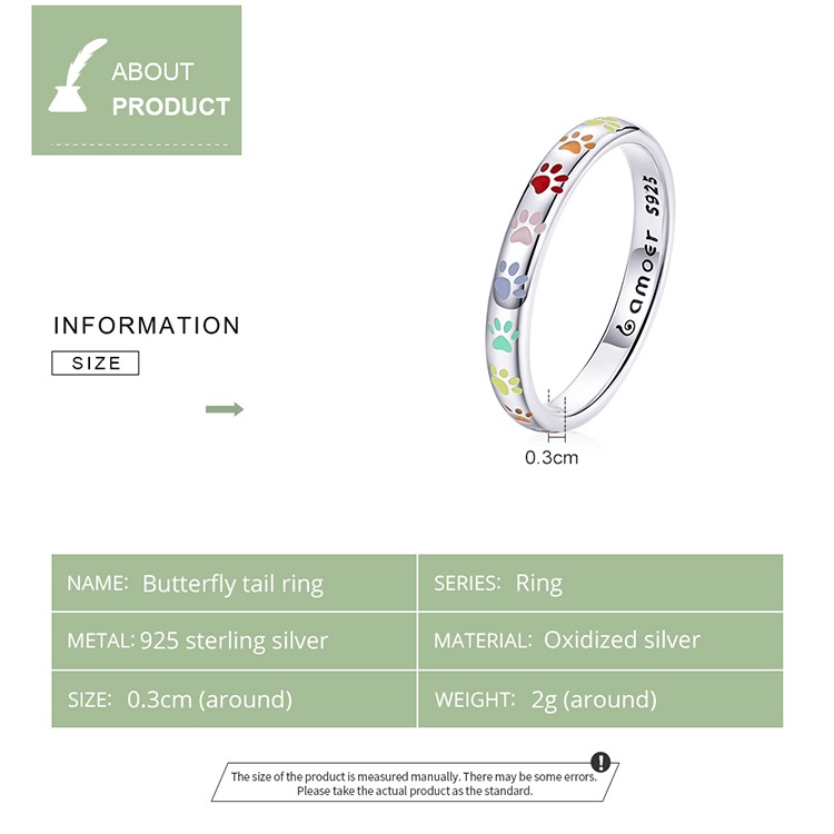 bamoer-แหวนเงิน-925-รูปแมวน่ารักสําหรับผู้หญิง-bsr179