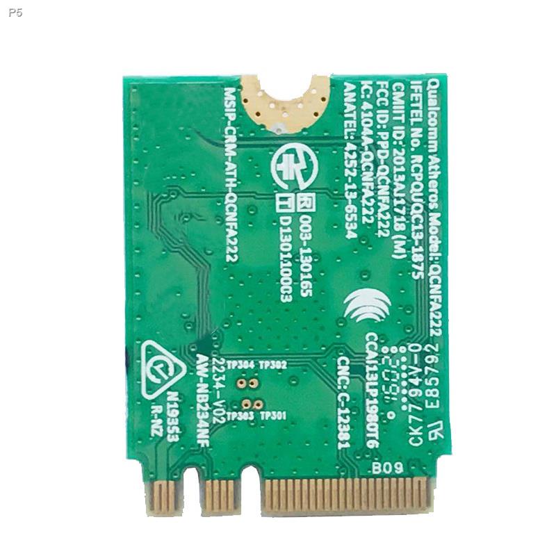 QCNFA222 AW-NB234NF 802.11A/B/G/N Wireless WIFI Bluetooth Card 2.4GHz ...