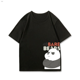 เสื้อ ✇┅We Bare Bears ลายการ์ตูนอนิเมะ เสื้อยืดผู้ชายแขนสั้น แฟชั่นเกาหลี