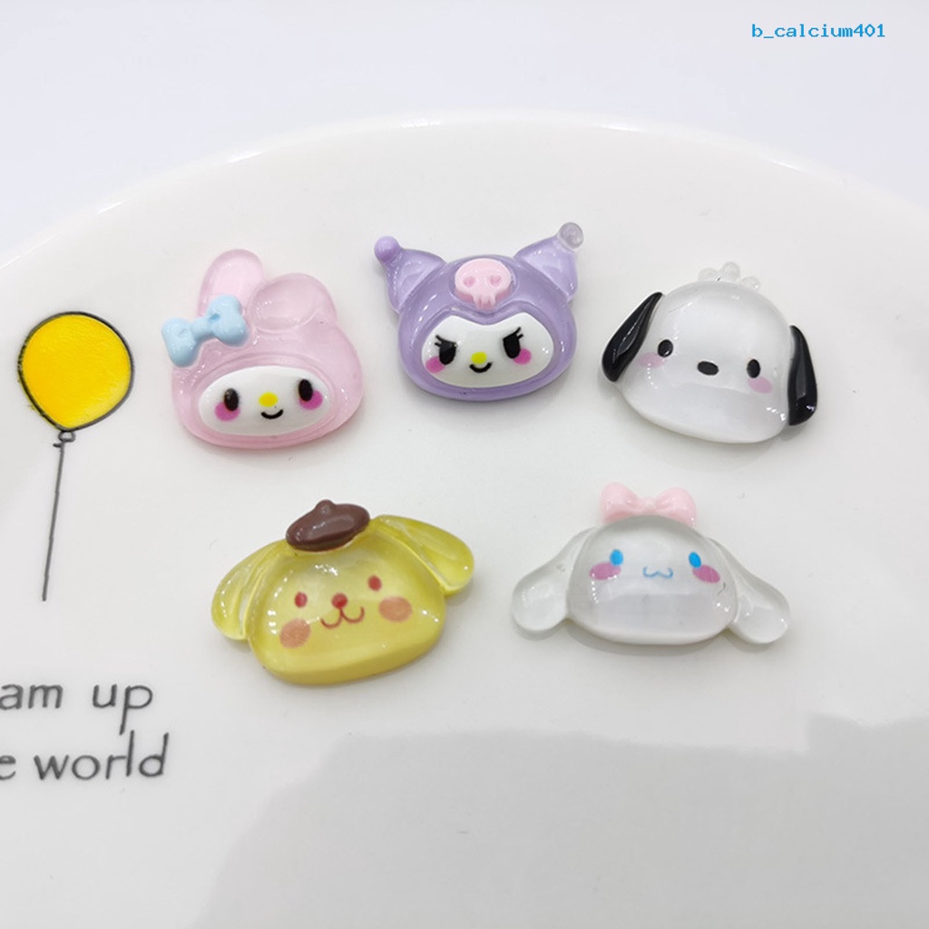 แคลเซียม-รูปการ์ตูนอนิเมะน่ารัก-3d-กันจางหาย-สีสดใส-สําหรับตกแต่งเล็บ-10-ชิ้น
