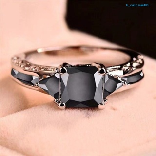 Calciumps Women Ring Cubic Zirconia Europe And America Hollow Out Vintage Geometric Decoration Shining