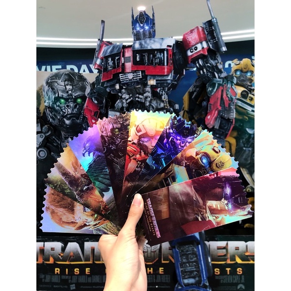 (Full Set)ตั๋วสะสม Transformer Rise of the Beasts ตั๋ววิบวับ Transformers SF+ Collectible
