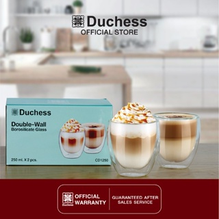 Duchess CD1250 - แก้ว 2 ชั้น - เก็บความร้อน ขนาด 250 ml. จำนวน 2 ใบ