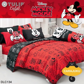 TULIP DELIGHT ชุดผ้าปูที่นอน มิกกี้เมาส์ Mickey Mouse DLC134 #ทิวลิป ชุดเครื่องนอน ผ้าปู ผ้าปูเตียง ผ้านวม มิกกี้ Micky