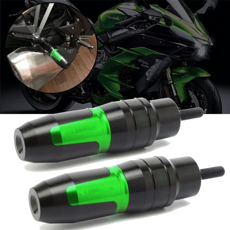 Crash Pads ท่อไอเสีย Sliders Crash Protector สำหรับ Kawasaki Z750 Z900 Z800 Z250 Z300 Ninja 250
