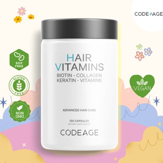 CODEAGE Hair Vitamins - 120 Capsules 👩วิตามินและแร่ธาตุที่สำคัญกับเส้นผม ดูแลผมเสียเป็นผมสวย👩