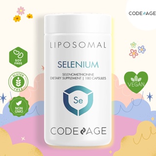 CODEAGE Liposomal Selenium - 180 Capsules 🍀กระตุ้นระบบภูมิคุ้มกัน สารต้านอนุมูลอิสระ ชะลอวัย🌺