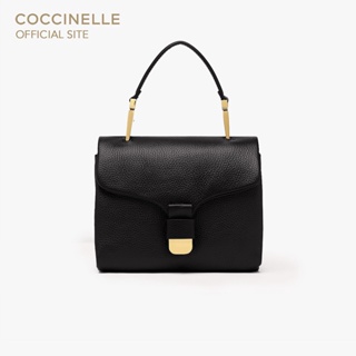 COCCINELLE กระเป๋าถือผู้หญิง รุ่น NEOFIRENZE SOFT MINI HANDBAG 580101 สี NOIR