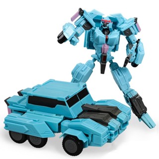 JIAQI BAIWEI 19CM Cool Transformation Anime Toys Children Car Military Model Robot Aircraft Action Figure Kids Boy Gift