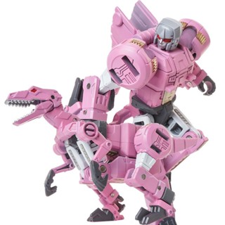 New Oversize 6 in 1 Transformation Action Figure toys cool pink Dinosaur Model Toys ABS   Alloy Robot Toy Boy Kids adult