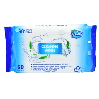 10 Packs Ganso Cleaning Wipes/Wet Wipes (60 sheets/pack)