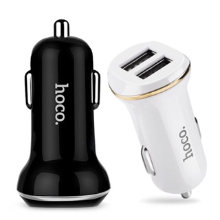 Hoco อุปกรณ์ชาร์จไฟ USB ในรถยนต์ รุ่น Z1 Dual USB Car Charger Adapter