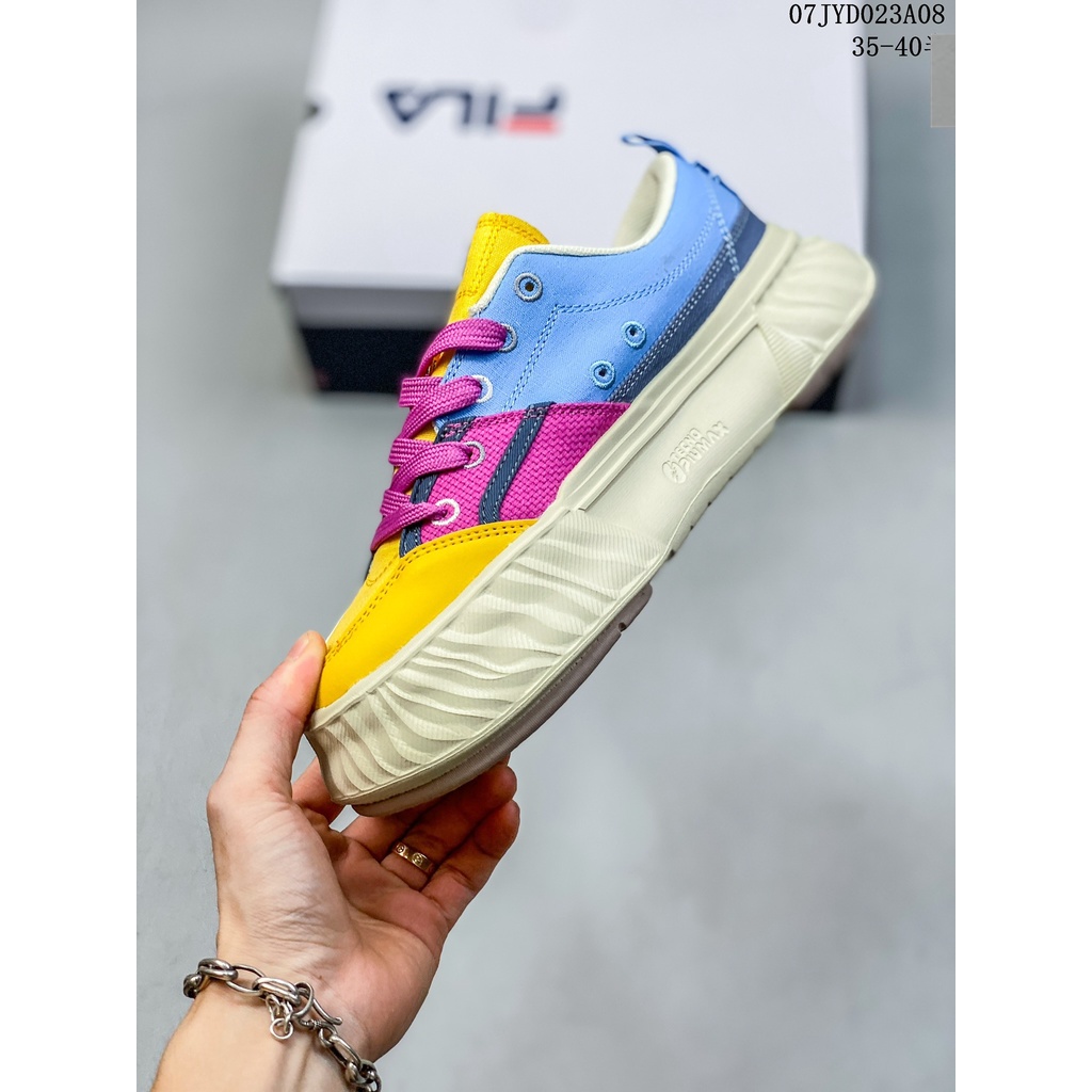 ใหม่-fila-รองเท้าผ้าใบลําลอง-สีขาว-แฟชั่นสําหรับสตรี-เหมาะกับการเล่นกีฬา-2023