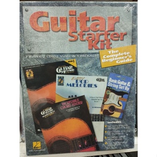 GUITAR STARTER KIT - THE COMPLETE BEGINNERS GUIDE 3BK, 2CD, 1 VIDEO (HAL)073999973082