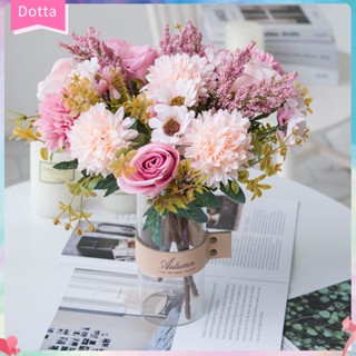 (dottam) ช่อดอกกุหลาบปลอม สีสันสดใส สําหรับถ่ายภาพงานแต่งงาน DIY