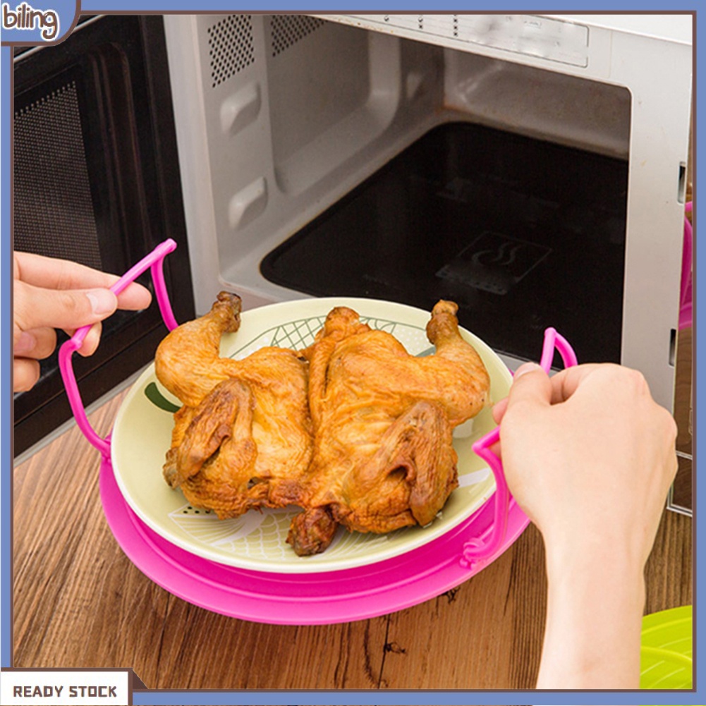 biling-microwave-oven-heating-steaming-double-layer-insulation-plate-shelf-potholder