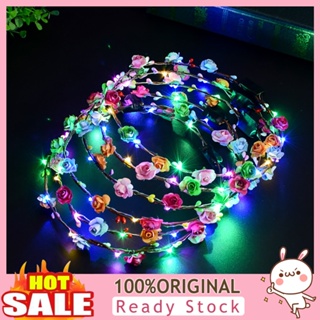 [B_398] LED Light Garland Girls Birthday Party Concert Hair Accessories