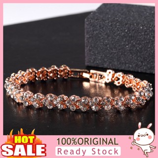 [B_398] Buckle Closure Shining Bridal Alloy Heart-shaped Full Bracelet Fine Jewelry