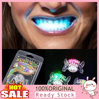 [B_398] Flashing Mouthpiece Flashing Mouth Rubber LED Mouth Piece Guard Mouthpiece RAVE Party for Gift
