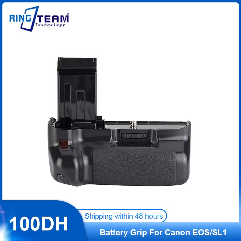 100dh-จับแบตเตอรี่-bg-100d-สำหรับ-canon-eos-100d-rebel-sl1กล้องดิจิตอลทำงาน-lp-e12แบตเตอรี่รีโมทคอนโทรลฟรี