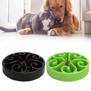 Cat Dog Slow Feeder ชามให้อาหารช้า Anti-Choke Cat Feeding Container อุปกรณ์สำหรับสัตว์เลี้ยง