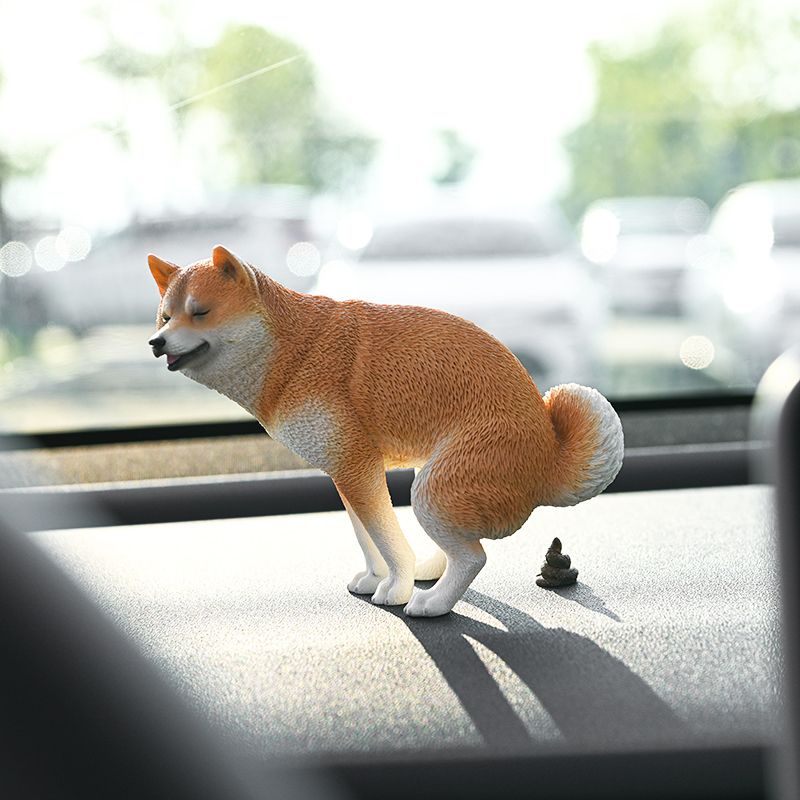 คนดังอินเทอร์เน็ต-shiba-inu-คนเซ่อตกแต่งรถสร้างสรรค์รถอึลูกสุนัขรถสร้างสรรค์ของขวัญตกแต่ง