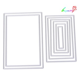 【AG】Rectangle Frame Metal Cutting Dies DIY Scrapbook Emboss Paper Craft Stencil