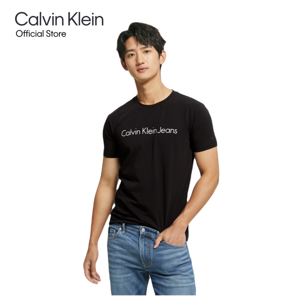 calvin-klein-เสื้อยืดผู้ชาย-ทรง-slim-รุ่น-j320931-beh-สีดำ
