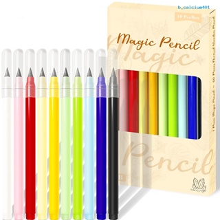 Calciwj 10Pcs/Box Inkless Pencils No Sharpening or Refills Needed Minimalistic Eco-friendly Multicolor Inkless Pencils