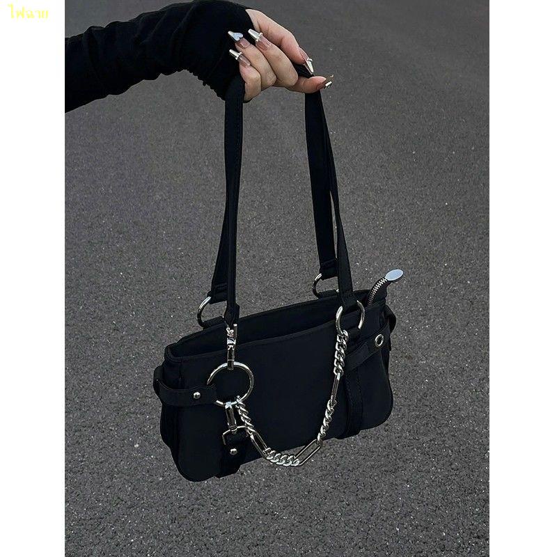 สปอตสินค้า-2023-new-chain-bag-underarm-bag-one-shoulder-messenger-handbag