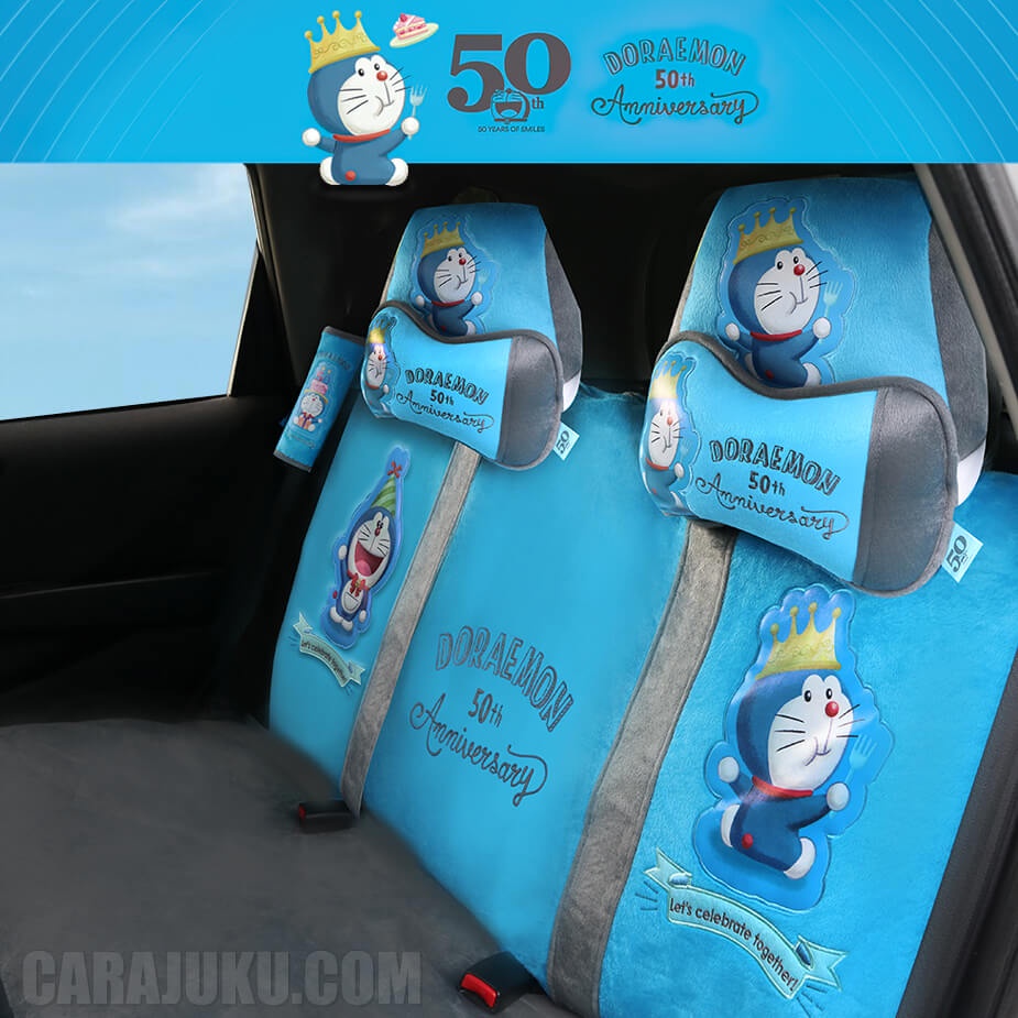 ชุดหุ้มเบาะรถ-หุ้มเบาะรถ-โดเรม่อน-doraemon-ลิขสิทธิ์แท้-doraemon-50th-หุ้มเบาะ-หุ้มเบาะหน้า-หุ้มเบาะหลัง-โดราเอม่อน