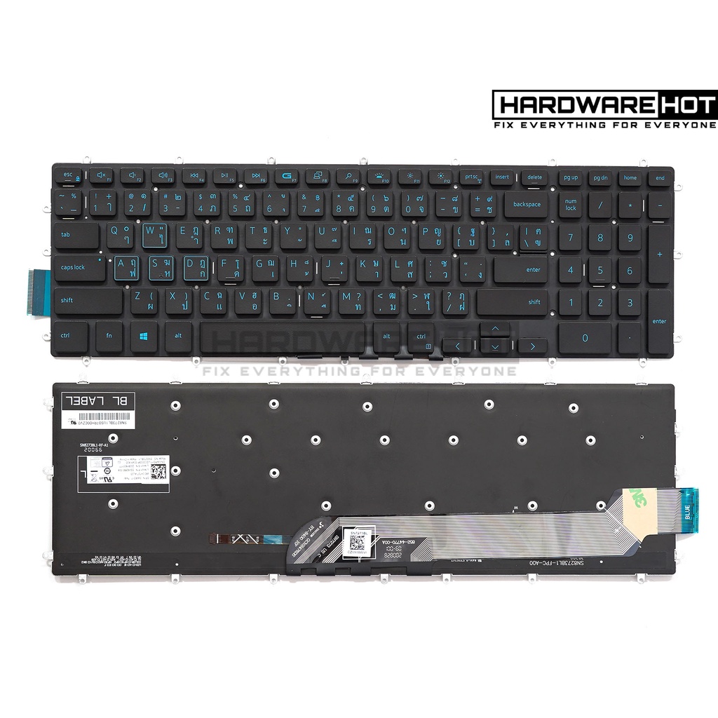 Clavier Français Rétroéclairé Azerty Pour Dell G3 15 3500 3579 3779 G5