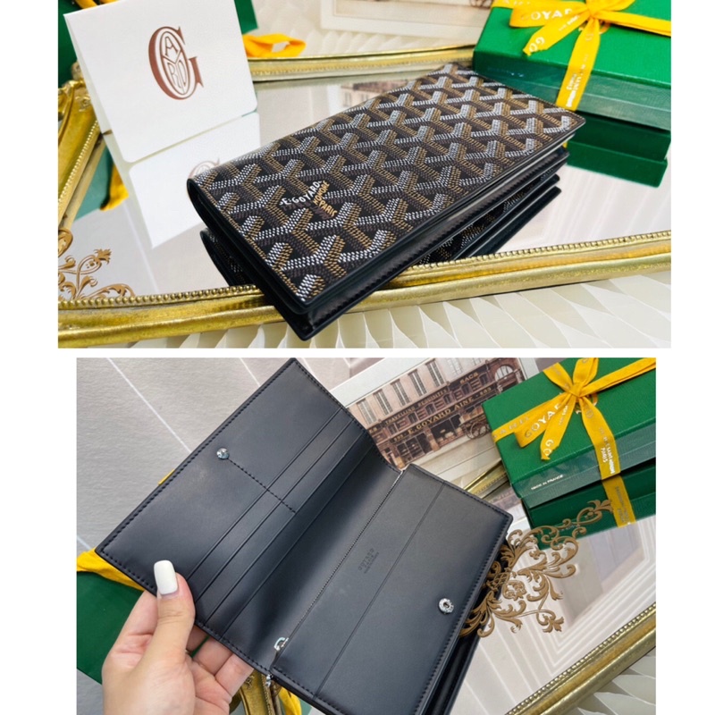 พรี-ราคา3900-goyard-bifold-wallet-กระเป๋าสตางค์-กระเป๋าเงิน-เหรียญ19-10-5cm