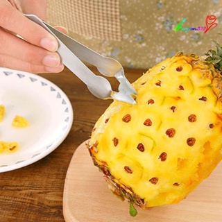 【AG】Pineapple Eye Peeler V Shape Anti-rust Stainless Steel Ergonomic Seed Remover for Fruit