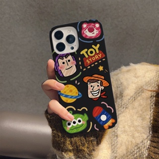 ฟิล์มแข็ง เคส iphone 14 pro Max 11 13 12 7Plus 8 X XS Max แฟชั่น Toy Story เคสกันกระแทก