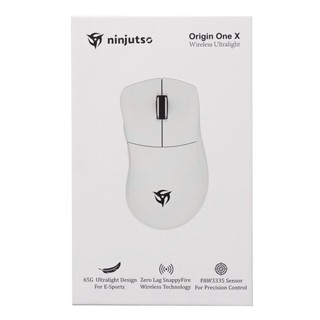 Ninjutso Origin One X Wireless Ultralight Gaming Mouse NM002 (White) - 16000 DPI