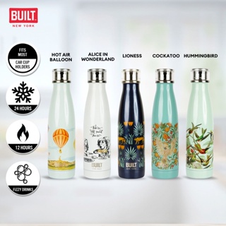 Built NY V&amp;A Perfect Seal Leakproof Insulated Water Bottle Double Walled Stainless Steel (480ml) ขวดน้ำสแตนเลสหุ้มฉนวนสองชั้น ลาย