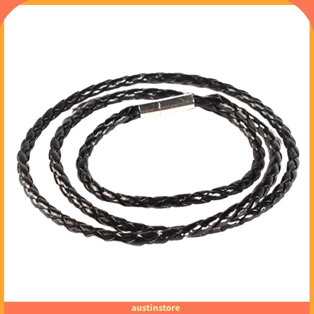 ausbl-สายรัดข้อมือหนังถักเชือกแม่เหล็กเครื่องประดับ-unisex