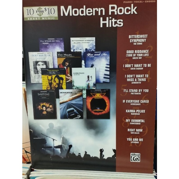 10-for-10-sheet-music-modern-rock-hits-pvc-alf-038081336510