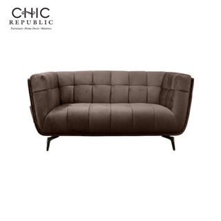 Chic Republic QUINCY/2,โซฟา 2 ที่นั่ง - สี น้ำตาลเข้ม