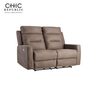 Chic Republic PENNINGTON/2RR,โซฟาปรับเอนนอน 2ที่นั่ง/ปรับด้วยมือ - สี น้ำตาล